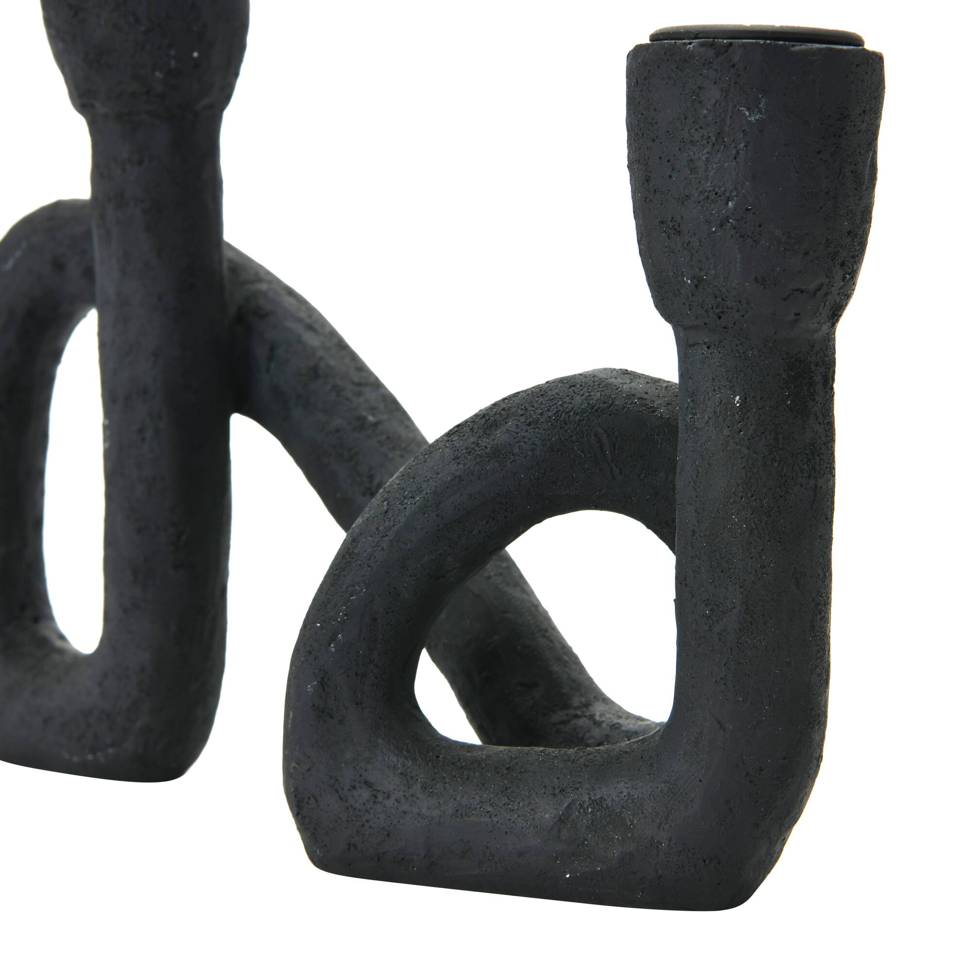 Hello Honey® 8.5" Black Resin Taper Holder